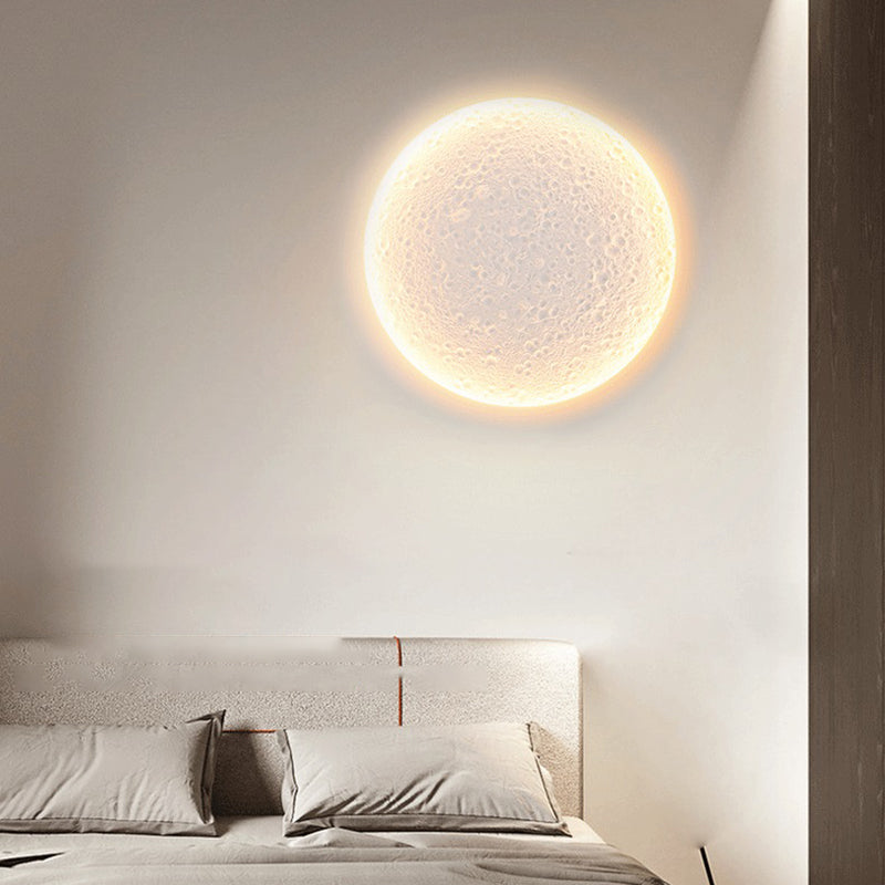 1 Light Circular Flush Mount Wall Sconce Contemporary Wall Light Sconces