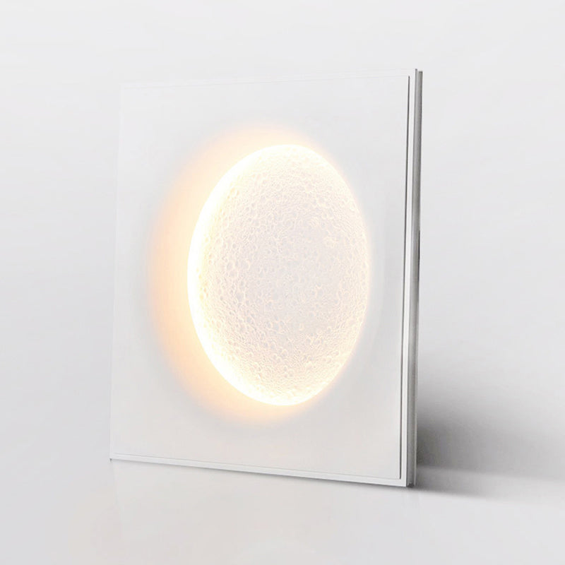 1 Light Circular Flush Mount Wall Sconce Contemporary Wall Light Sconces
