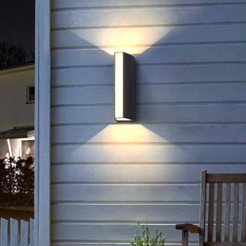 1 Light Rectangle Flush Mount Wall Sconce Modern Metal Wall Light Sconces