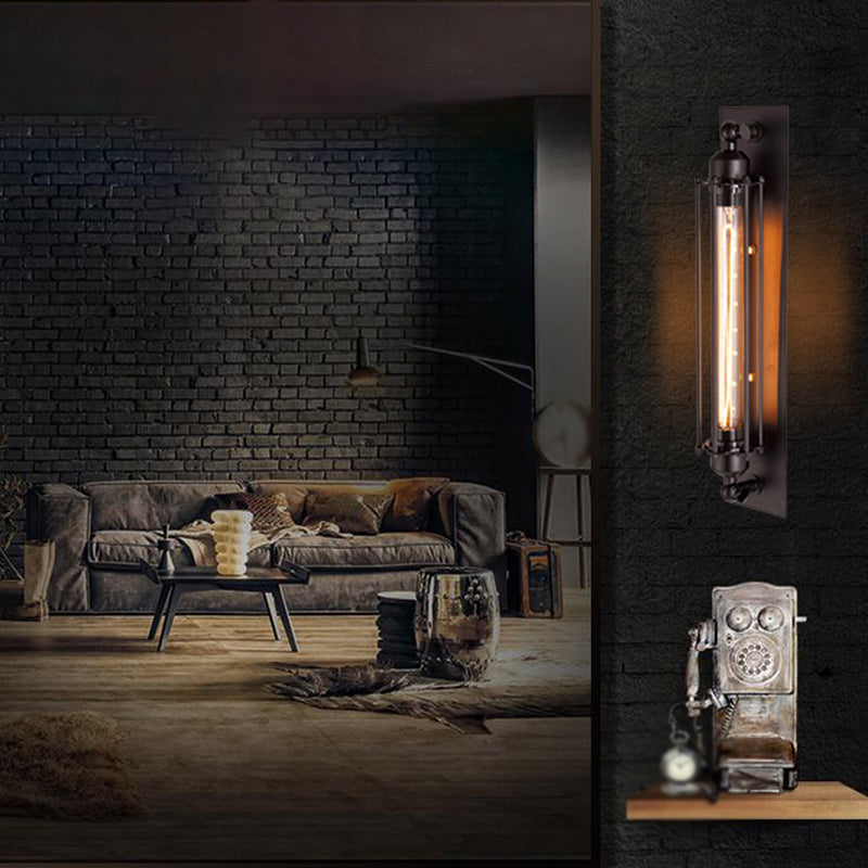 Metal Geometric Wall Mount Light Fixture Industrial 1 Light Wall Lamps