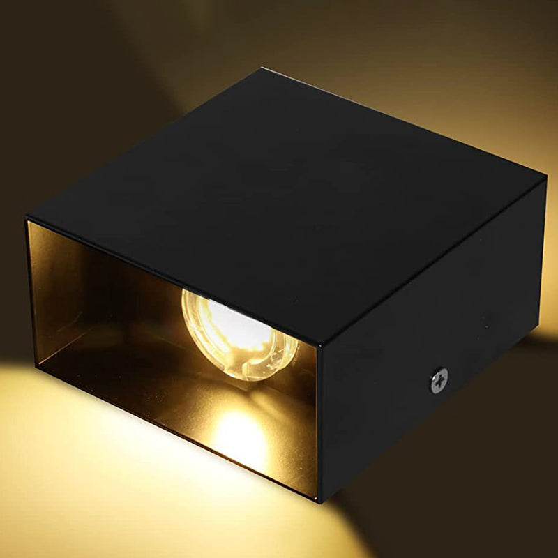 Geometric Wall Light Fixture Modern Metal Wall Sconce for Living Room