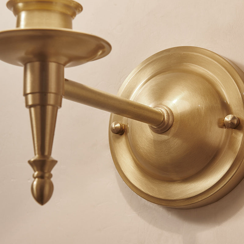 Cone Wall Lighting Modern Fabric Wall Light Fixtures in Gold