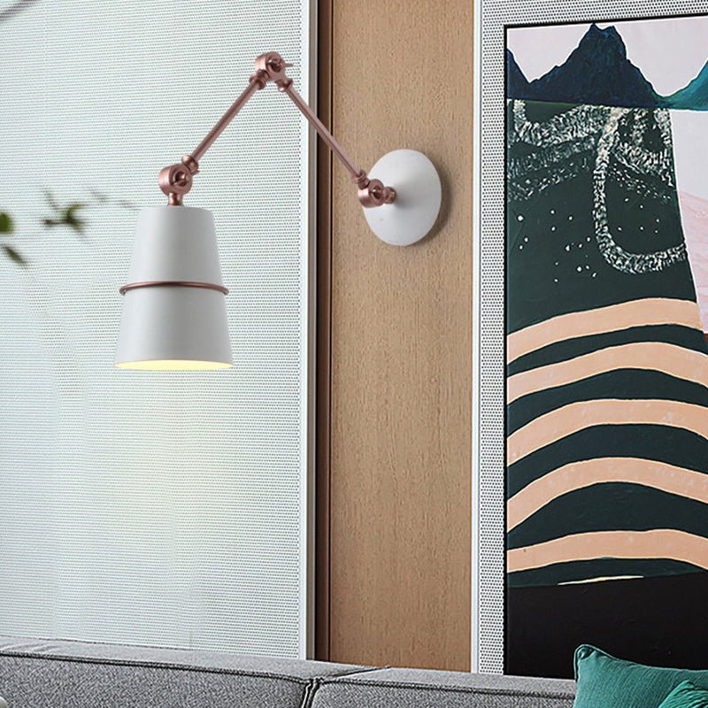 Armed Wall Lighting Modern Metal 1 Light Rustic Wall Sconces for Bedroom