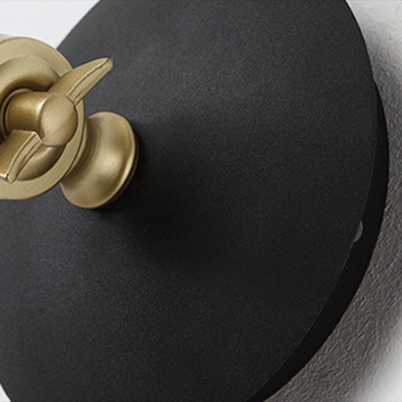 Armed Wall Lighting Modern Metal 1 Light Rustic Wall Sconces for Bedroom