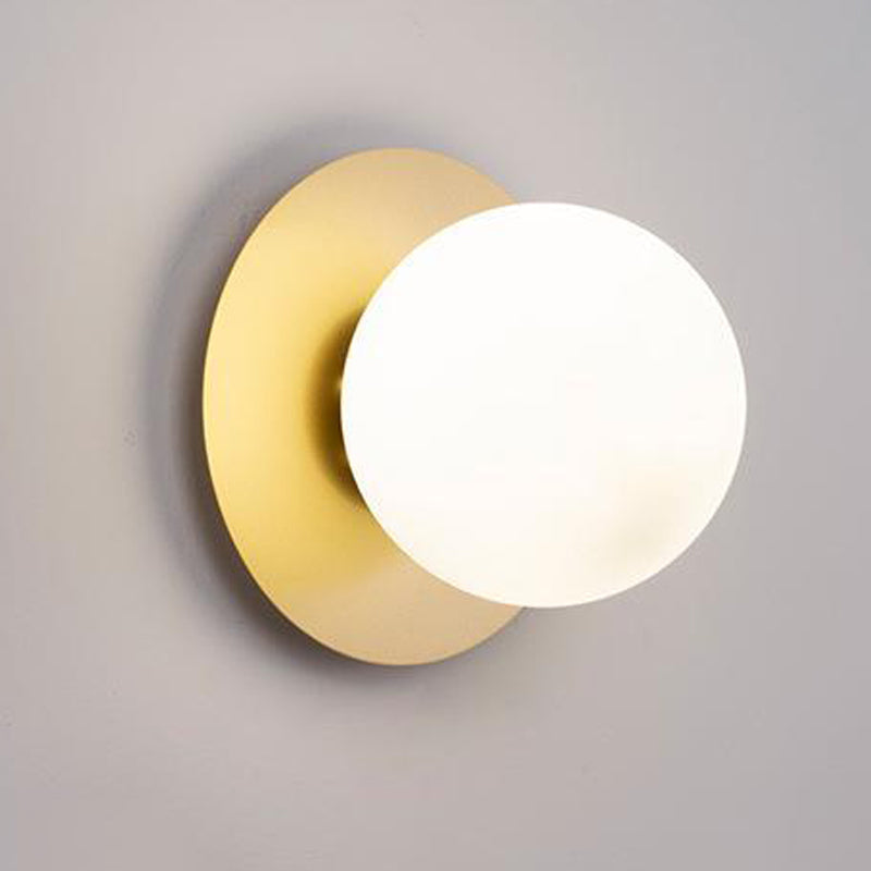 Global Wall Mount Light Fixture Simple Glass 1 Light Wall Mount Lamp