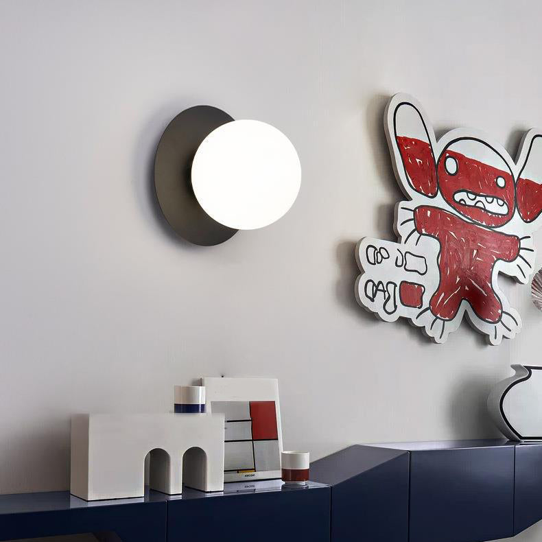 Global Wall Mount Light Fixture Simple Glass 1 Light Wall Mount Lamp