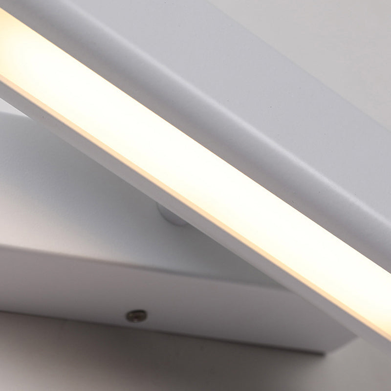 Rotatable Metal & Wood Wall Light 1 - Light LED Wall Sconce in Black / White