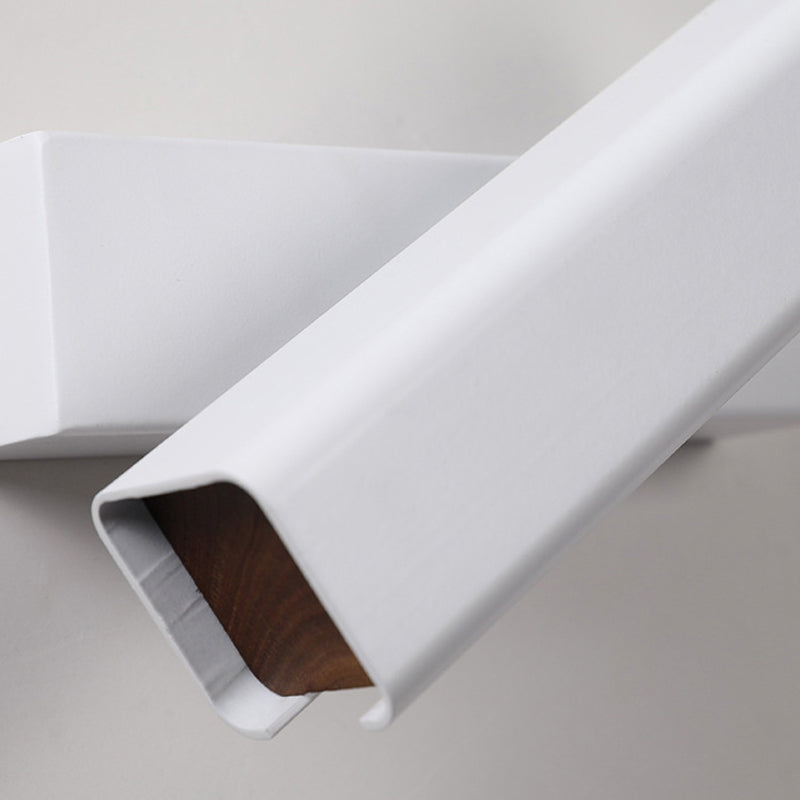 Rotatable Metal & Wood Wall Light 1 - Light LED Wall Sconce in Black / White