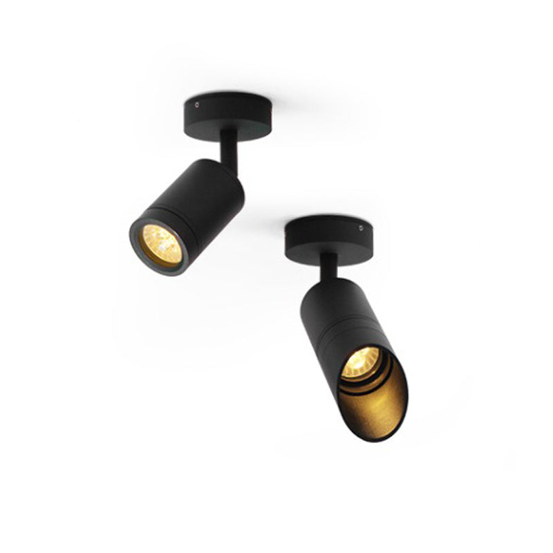 Adjustable 1 - Light Wall Mount Light Modern Wall Reading Spotlight in Dark Black