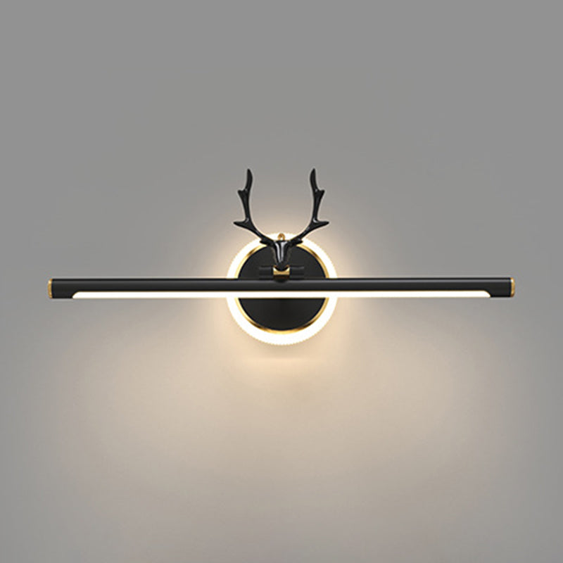 Metal Linear Shape Vanity Light Modern Style 1-Light Vanity Light Fixture