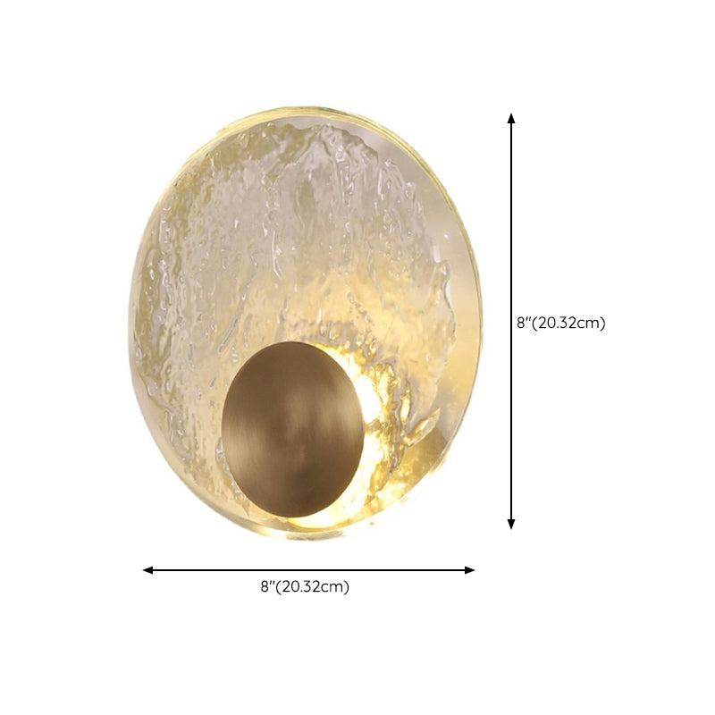 Modernism Single Golden Bathroom Vanity Light Shaded LED Bath Bar