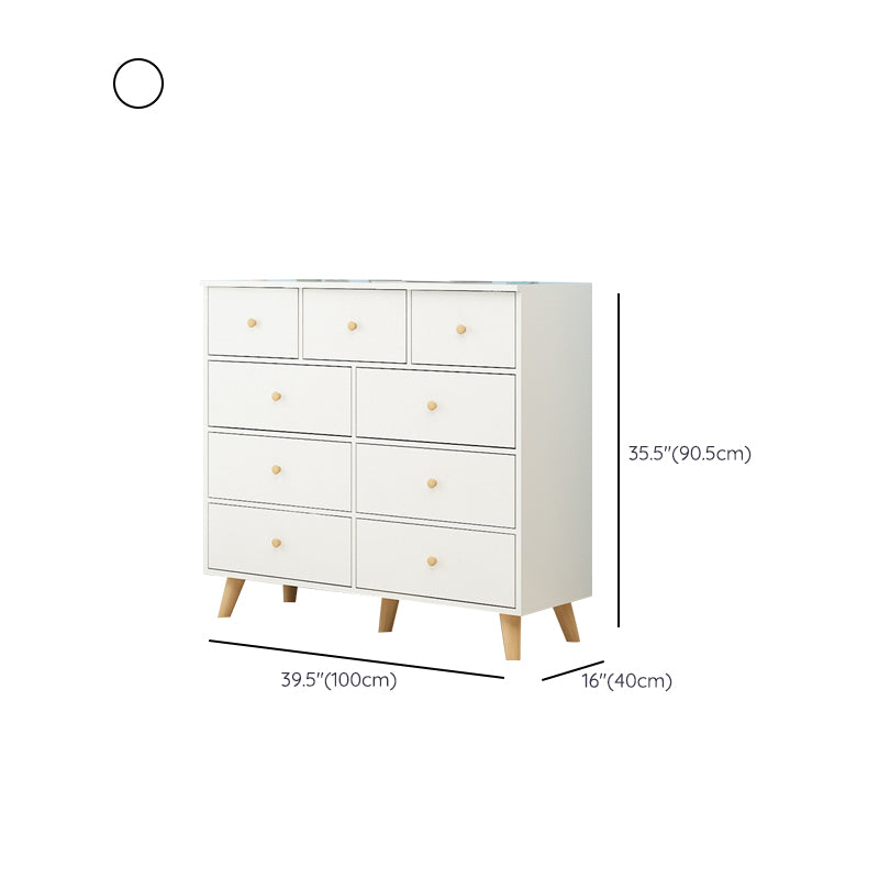 Contemporary Storage Chest Wood Storage Chest Dresser with 4/5/9 Drawers