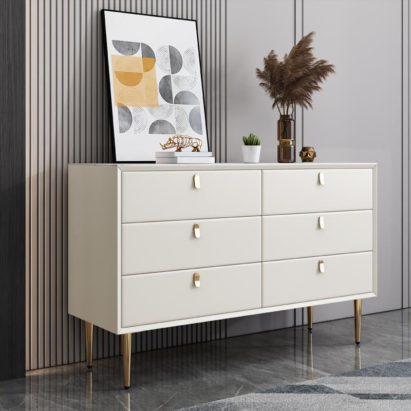 Classic Glam Storage Chest Stone Dresser with 5/6/7 Drawers , 15.6 Inch Width