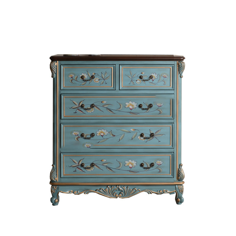 Traditional Storage Chest Solid Wood Dresser with 4/5/6/7 Drawers