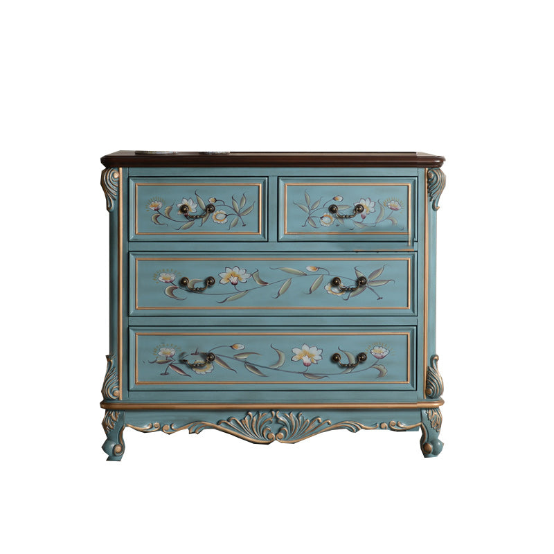 Traditional Storage Chest Solid Wood Dresser with 4/5/6/7 Drawers