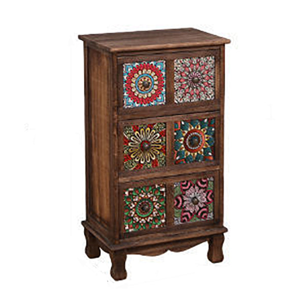 Coastal Storage Chest Solid Wood Dresser with 3/4/5/6 Drawers , 11.7 Inch Width