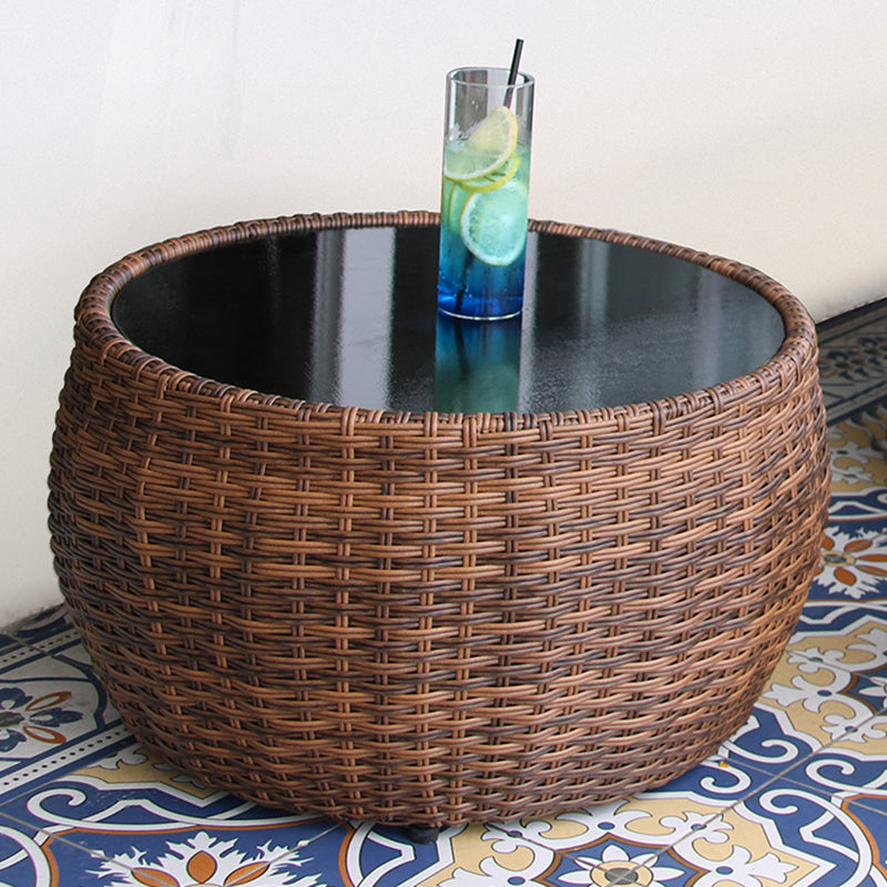 Circular Rattan Bistro Table Set 1/2/3 Pieces Modern Bistro Set