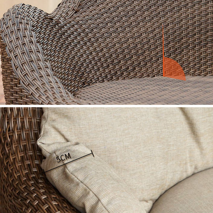 Circular Rattan Bistro Table Set 1/2/3 Pieces Modern Bistro Set