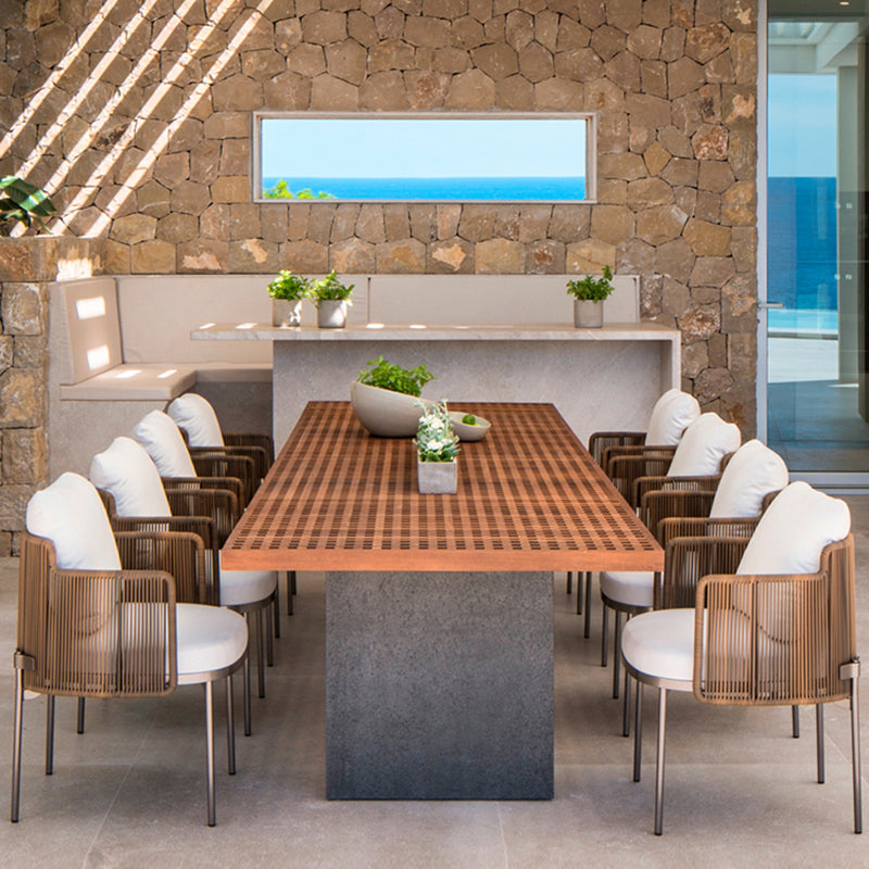 Rectangular Patio Dining Table Set 1/2/9 Pieces Dining Table Set