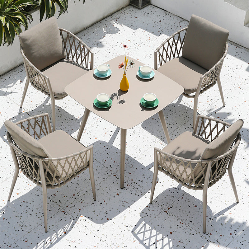 1/3/5/7/9 Pieces Dining Table Set Boho Metal Bistro Table Set