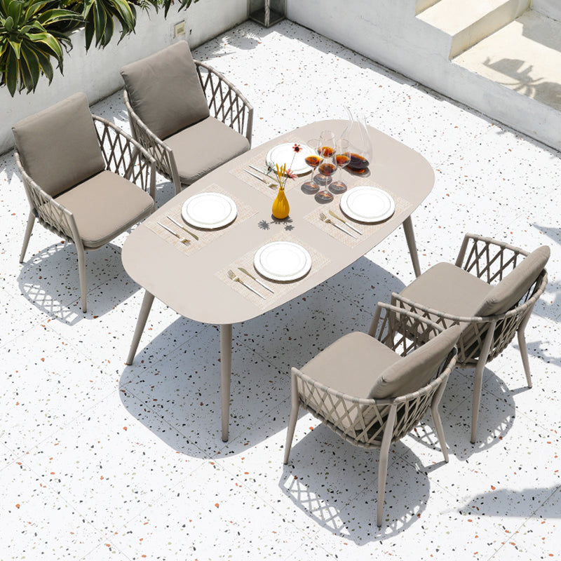 1/3/5/7/9 Pieces Dining Table Set Boho Metal Bistro Table Set