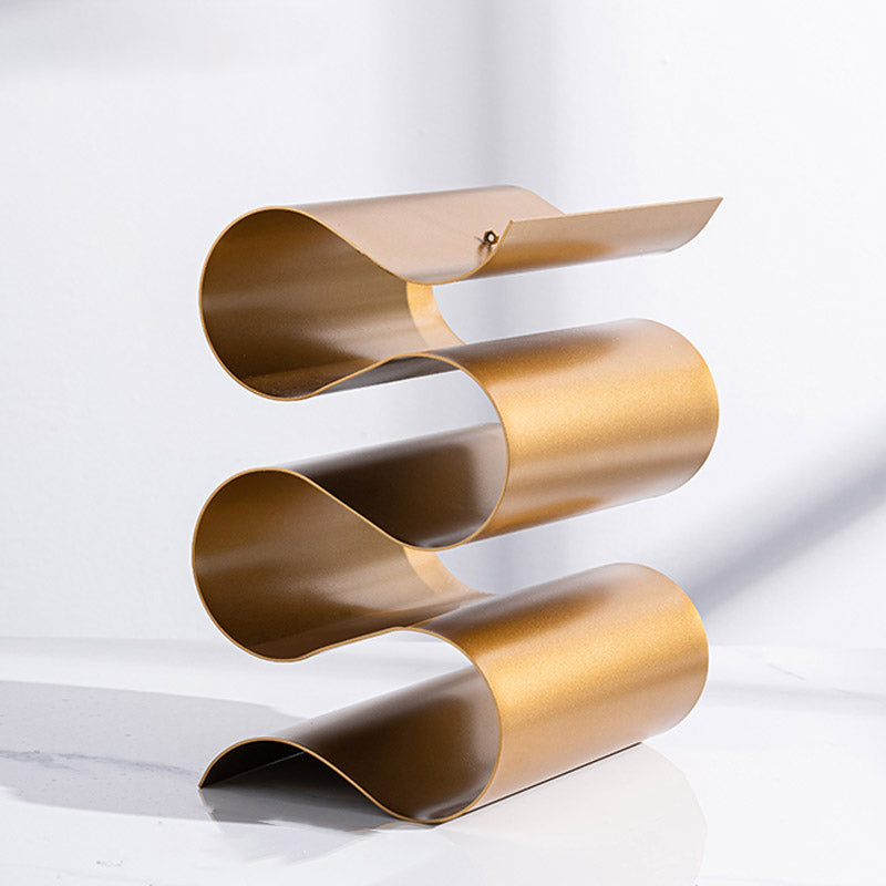 Modern Simple Tabletop Wine Rack Iron Wine Bottle Rack for Living Room
