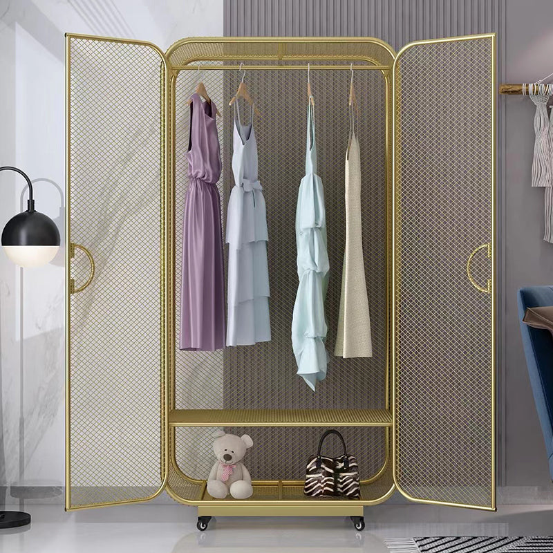 Modern Style Wardrobe Closet Metal Wardrobe Cabinet for Bedroom