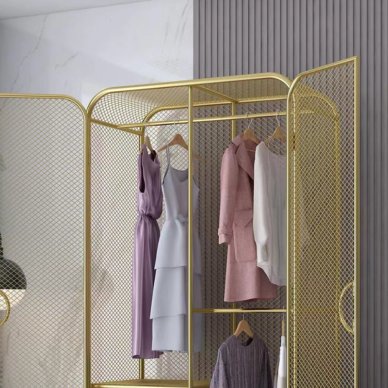Modern Style Wardrobe Closet Metal Wardrobe Cabinet for Bedroom