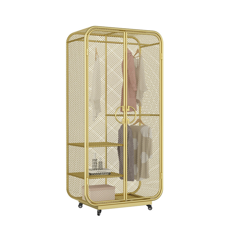 Modern Style Wardrobe Closet Metal Wardrobe Cabinet for Bedroom