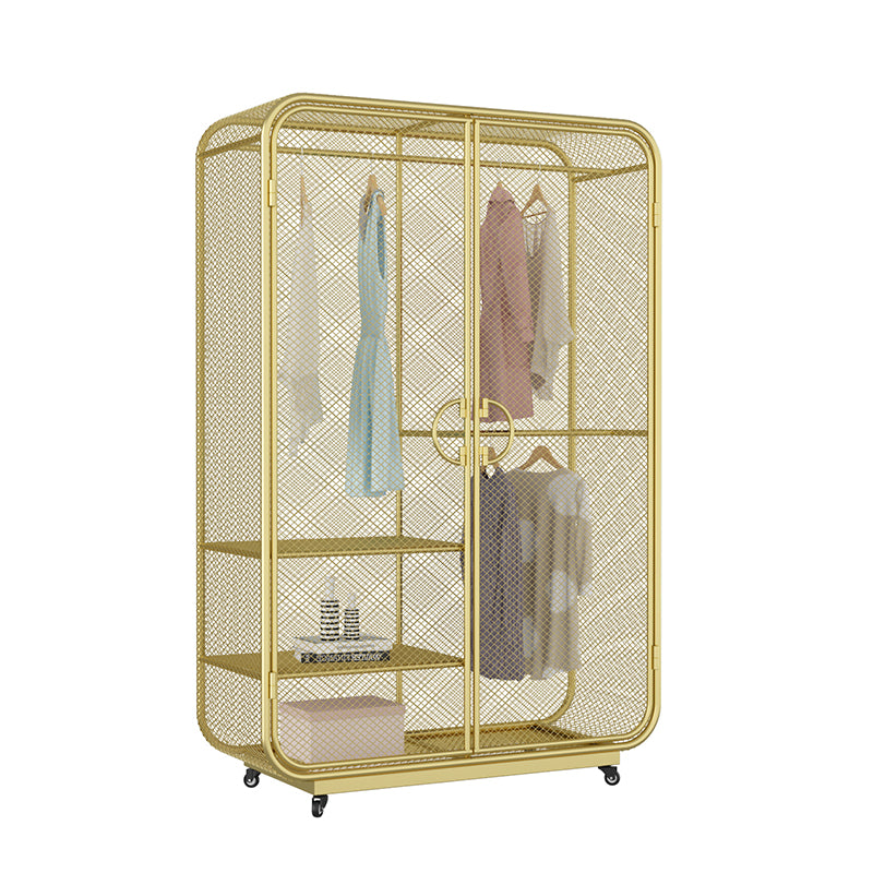 Modern Style Wardrobe Closet Metal Wardrobe Cabinet for Bedroom