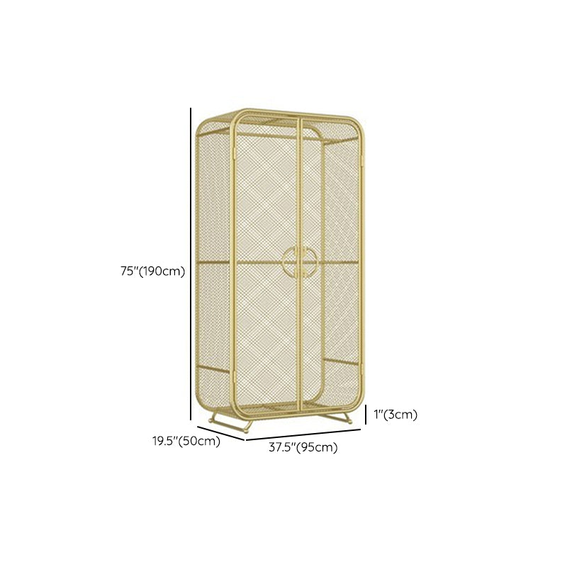 Modern Style Wardrobe Closet Metal Wardrobe Cabinet for Bedroom