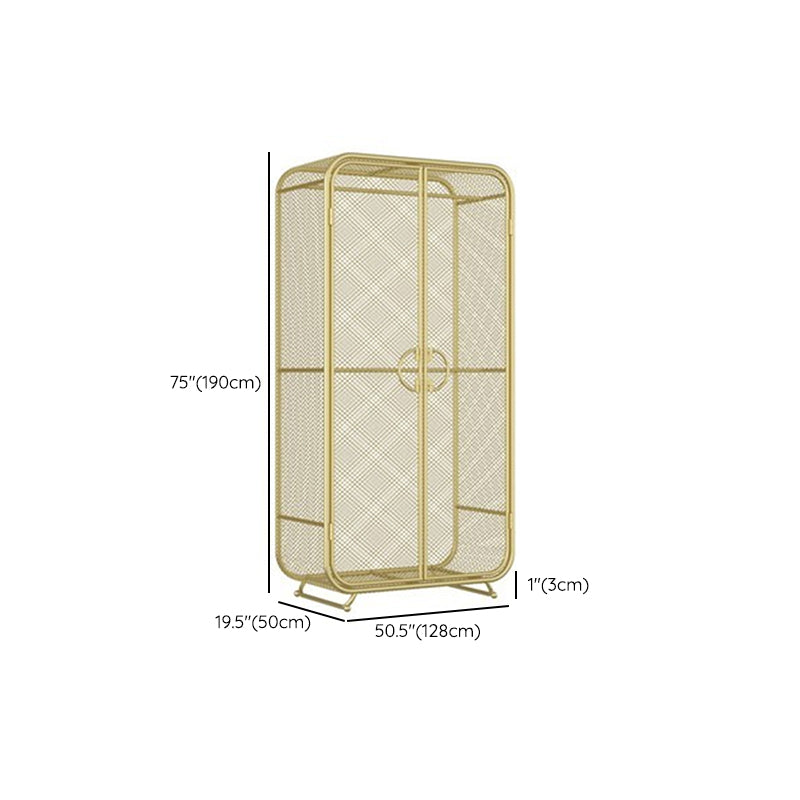 Modern Style Wardrobe Closet Metal Wardrobe Cabinet for Bedroom