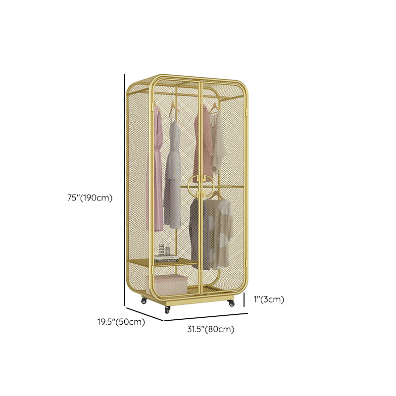 Modern Style Wardrobe Closet Metal Wardrobe Cabinet for Bedroom