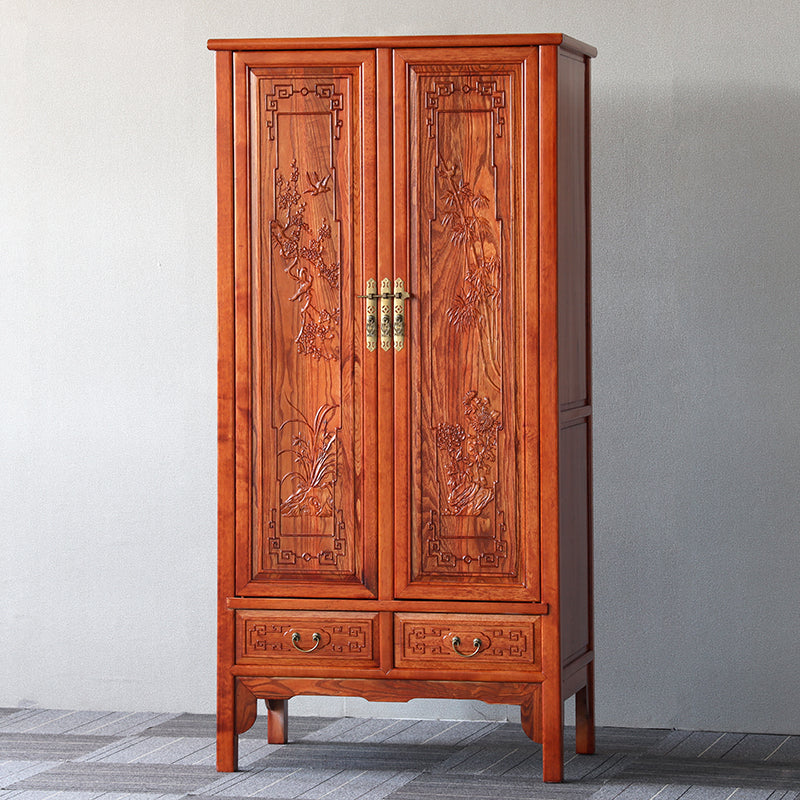 Modern Style Wardrobe Cabinet Wooden Clothes Rail Wardrobe Armoire