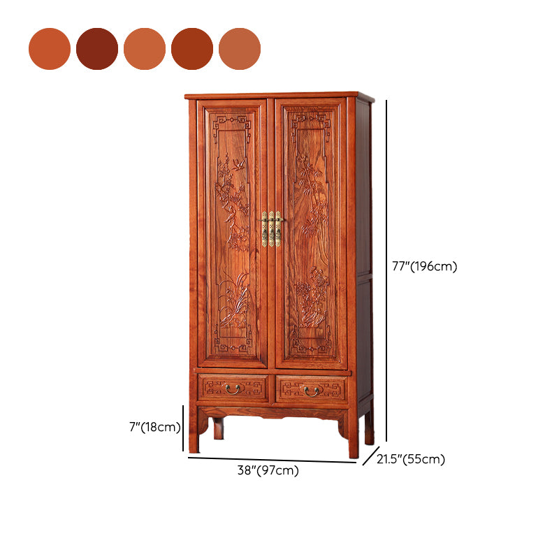 Modern Style Wardrobe Cabinet Wooden Clothes Rail Wardrobe Armoire