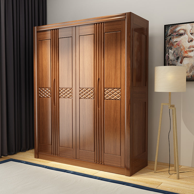 French Country Style Ward Armoire Wooden Wardrobe for Bedroom