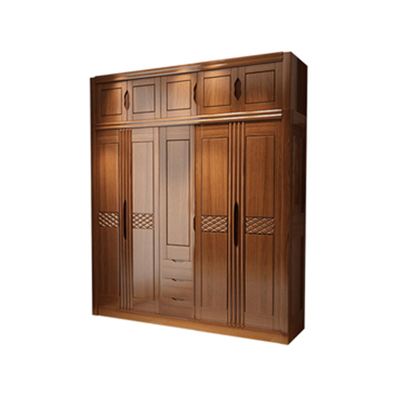 French Country Style Ward Armoire Wooden Wardrobe for Bedroom