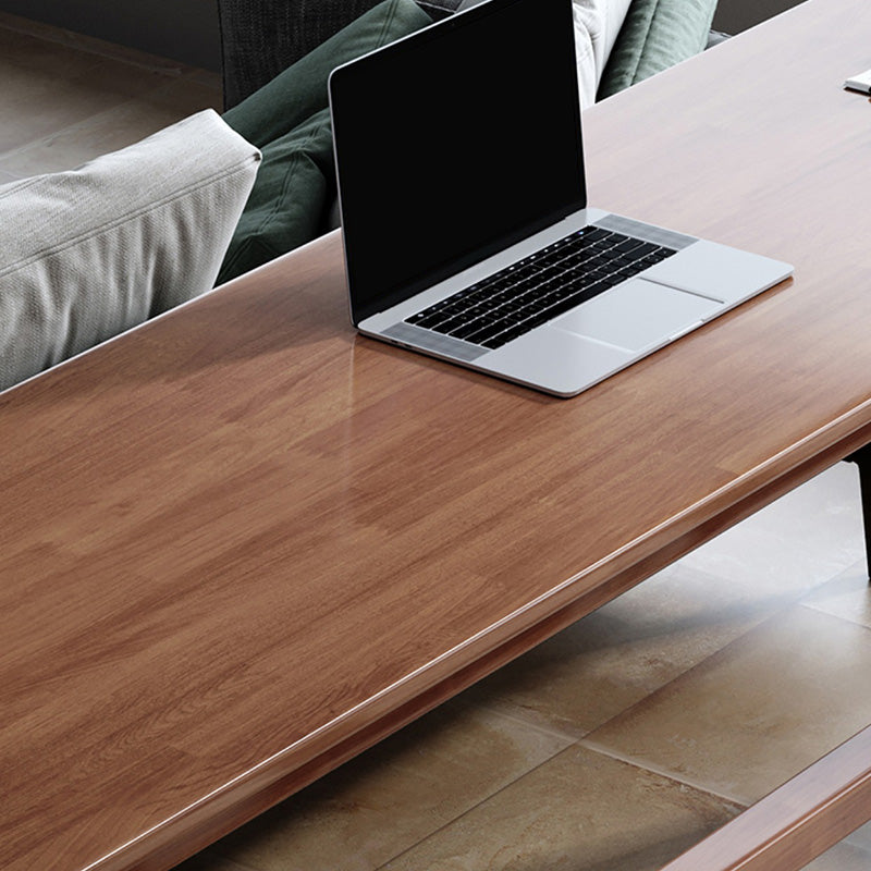 Modern Indoor Bar Dining Table Rectangle Trestle Wood Bar Table