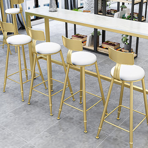 Glam Pub Table Set 1/2/4 Pieces Faux Marble Bar table with Backless Stools