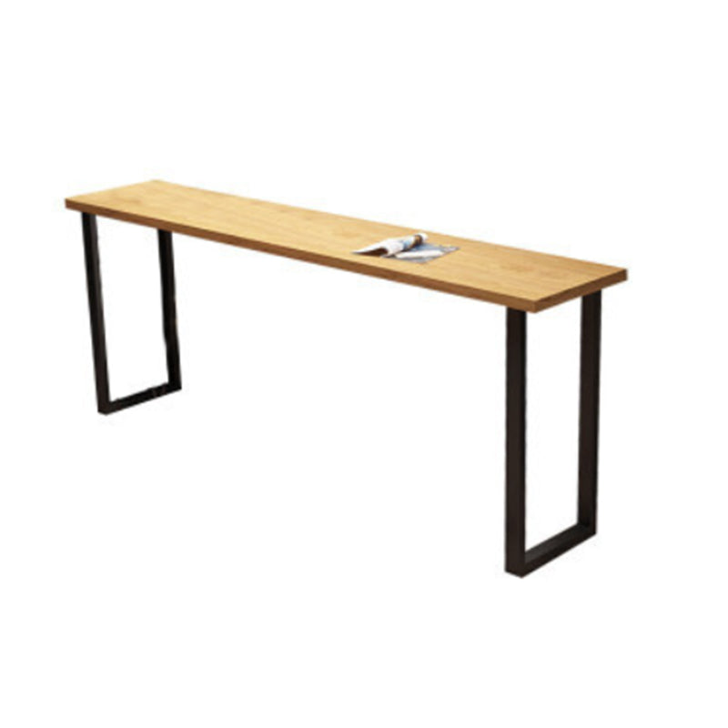 Contemporary Rectangle Bar Table Set 1/5 Pcs Solid Wood Bar Table and Stools