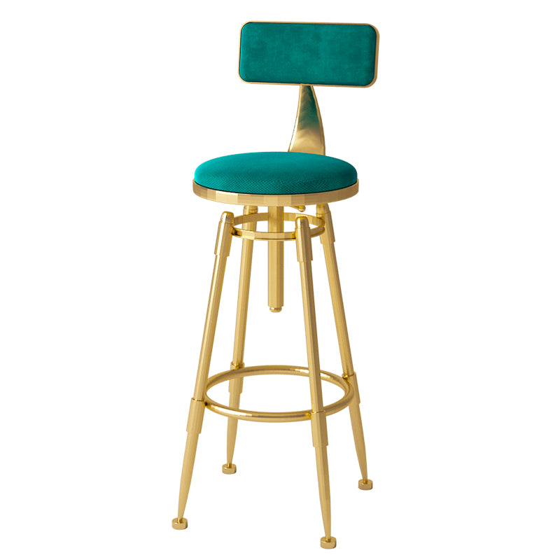 Glam Counter Height Pub Set 1/5 Pcs Faux Marble Bar Table and Adjustable Height Stools