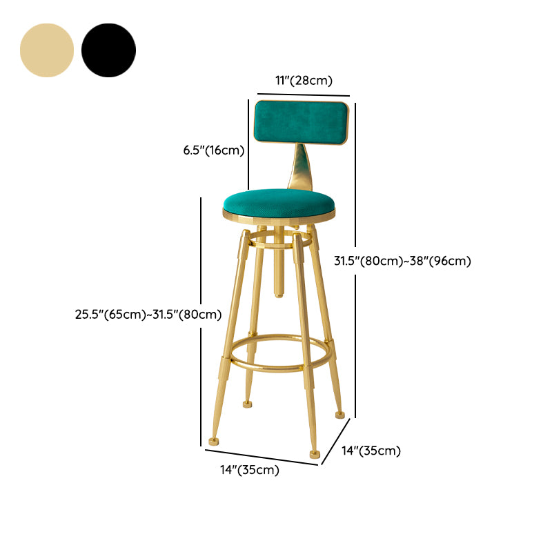 Glam Counter Height Pub Set 1/5 Pcs Faux Marble Bar Table and Adjustable Height Stools