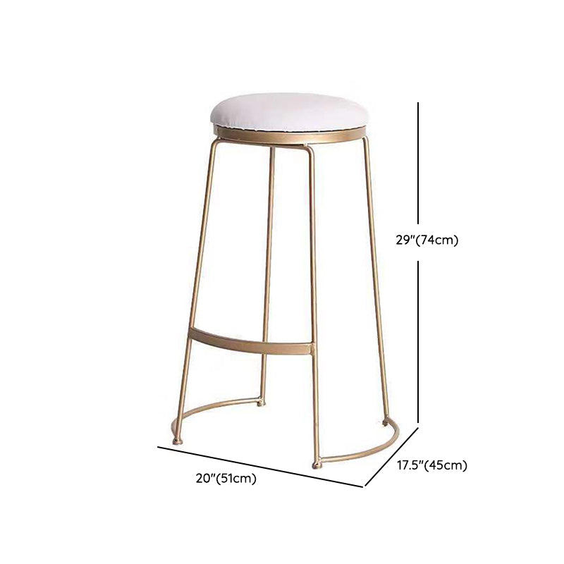 Glam Rectangle Bar Table Set 1/5 Pcs Iron Frame Bar Table and Upholstered Stools