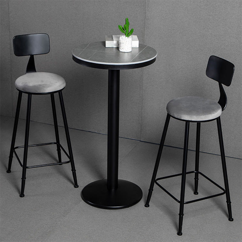 1/3 Pieces Counter Height Pub Set Modern Round Table and Stool Set