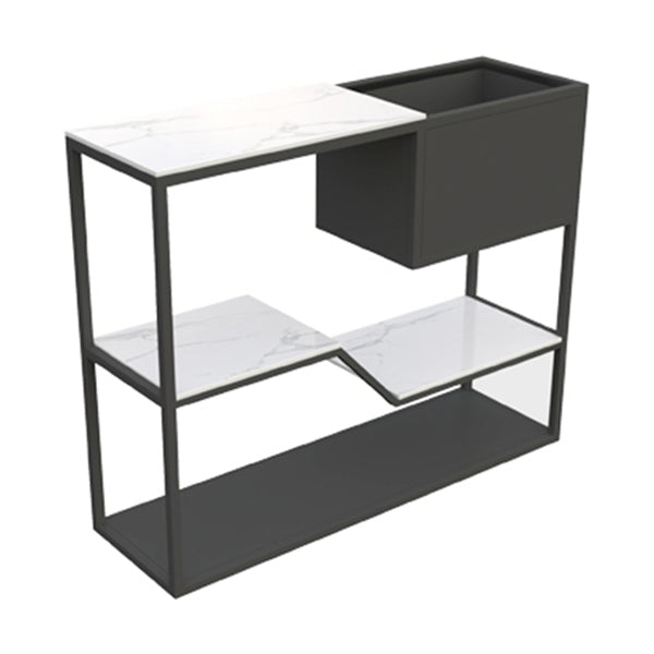 12 inch Wide Modern Accent Table Rectangle Shape Console Table for Hall