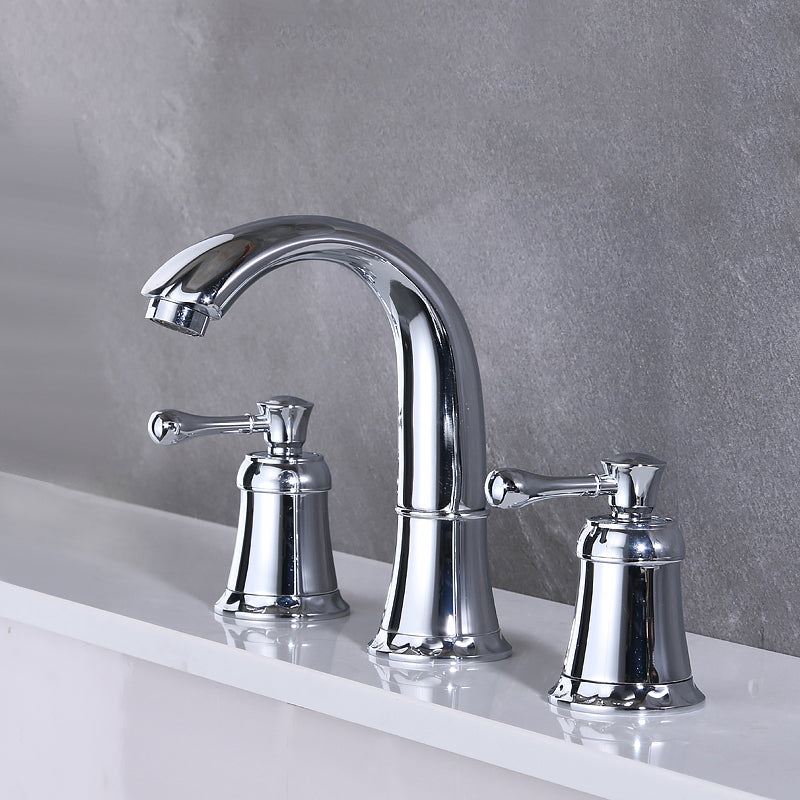 Bathroom Faucet Lever Handle Brass Handheld Head Sink Faucet