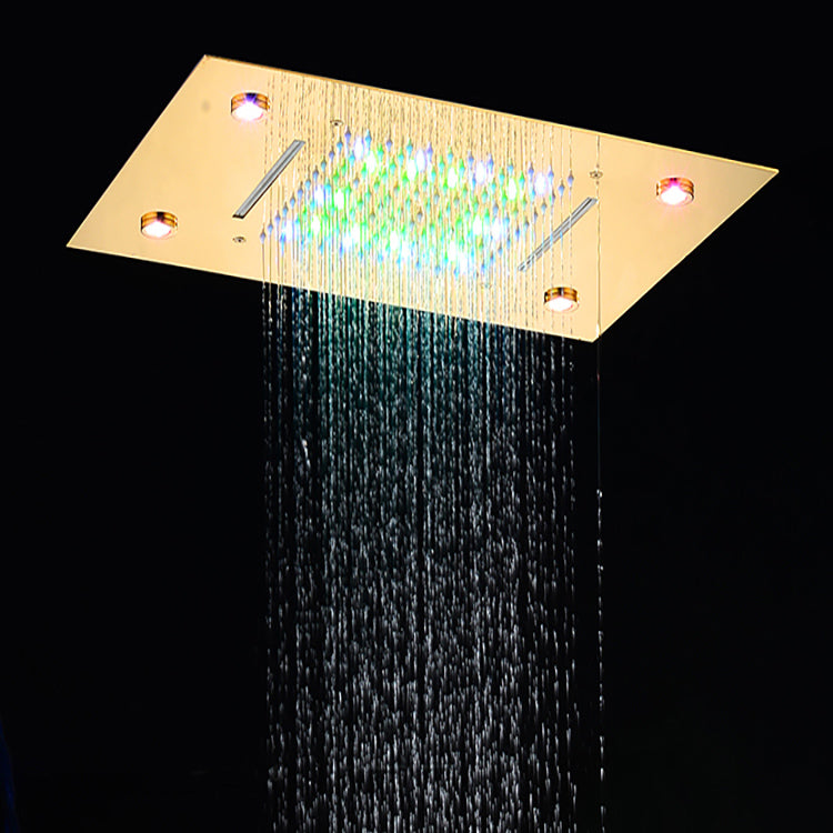 Ceiling Mounted Shower System Raining Jet Handheld Shower Head Shower System