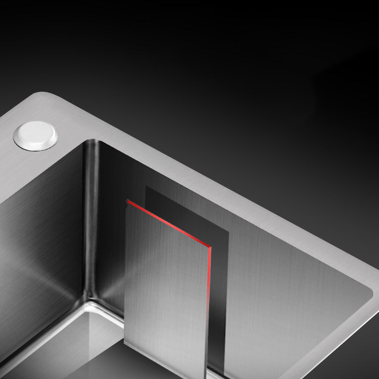 Double Bowl Kitchen Sink Stainless Steel Workstation Sink with Drain Assembly