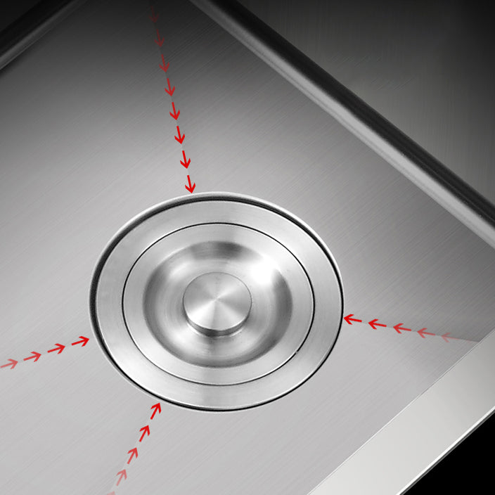 Double Bowl Kitchen Sink Stainless Steel Workstation Sink with Drain Assembly