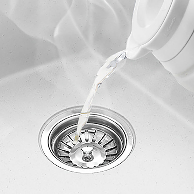 Quartz Kitchen Sink Single Bowl Kitchen Sink with with Drain Strainer Kit